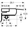 картинка Профиль прокладки 9773 W 685mm L 1518mm внешний размер W1 672mm L1 1505mm размер штепсельной вилки для Electrolux 0A8647 от магазина Одежда+