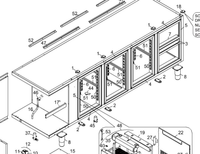 картинка Деталировка для прилавка-витрины Angelo-Po 6ERCM от магазина Одежда+
