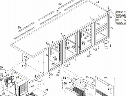 картинка Деталировка для прилавка-витрины Angelo-Po 6EC22A от магазина Одежда+
