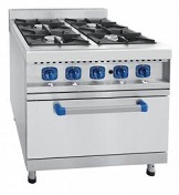 картинка Газовая плита 4-х горелочная ПГК-49ЖШ, газовая духовка, 900 серия, 800x900x970 мм, нерж. от магазина Одежда+