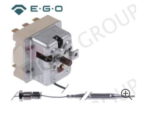 картинка Термостат EGO55.32574.090 (40375393) Термостат защитный EGO темп. выкл. 235°C 3 1CO/2NC 20А ø датчик 6мм Д датчик 87мм от магазина Одежда+