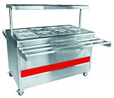 картинка Мармит 2-х блюд ЭМК-70ПМ-01 паровой (полка с подсветкой,с г/емкостями,1500 мм) /вся нерж./ от магазина Одежда+