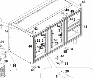 картинка Деталировка для прилавка-витрины Angelo-Po 6MRBM от магазина Одежда+