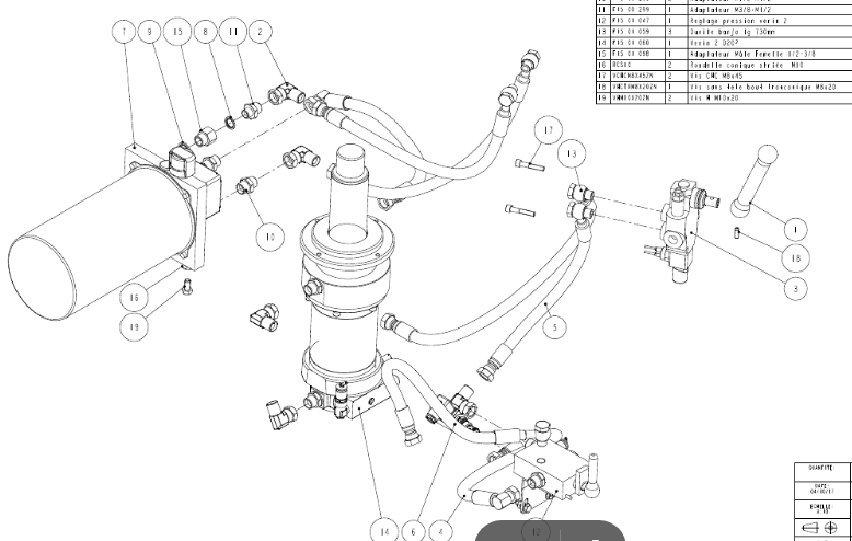картинка Деталировка для F15_00_147D_SE_HYDRAULIQUE_STD (F1500545) от магазина Одежда+
