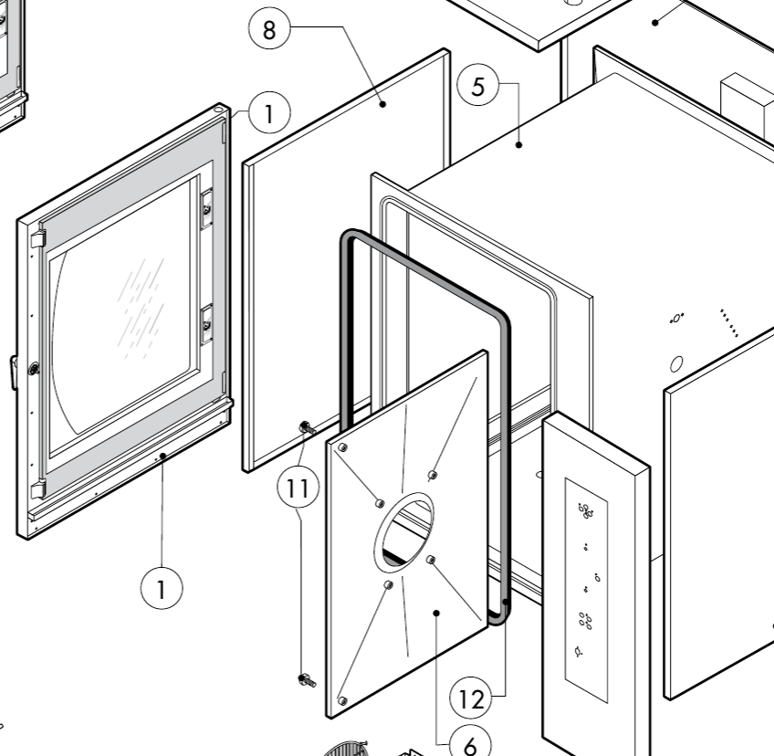 картинка Деталировка печи Baron BCKEP10B от магазина Одежда+