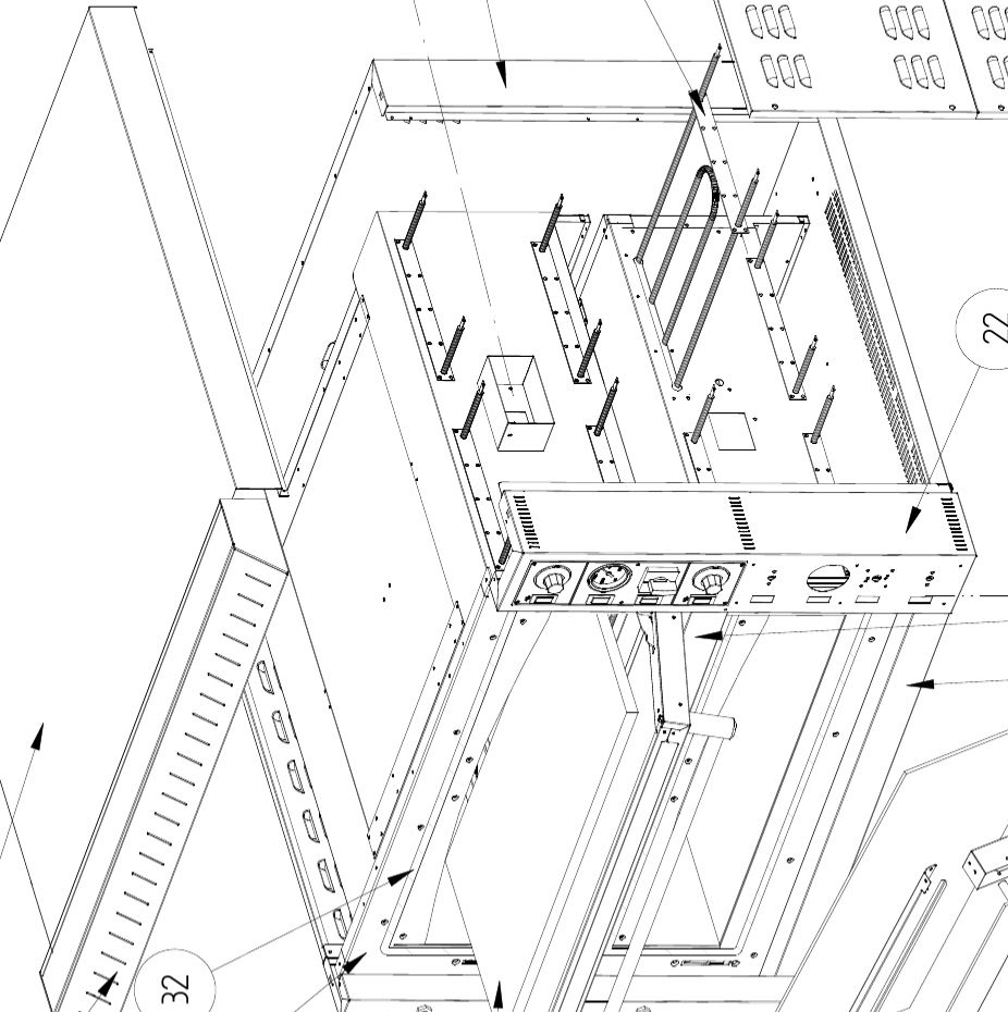 картинка Деталировка печи для пиццы GAM MD44 от магазина Одежда+