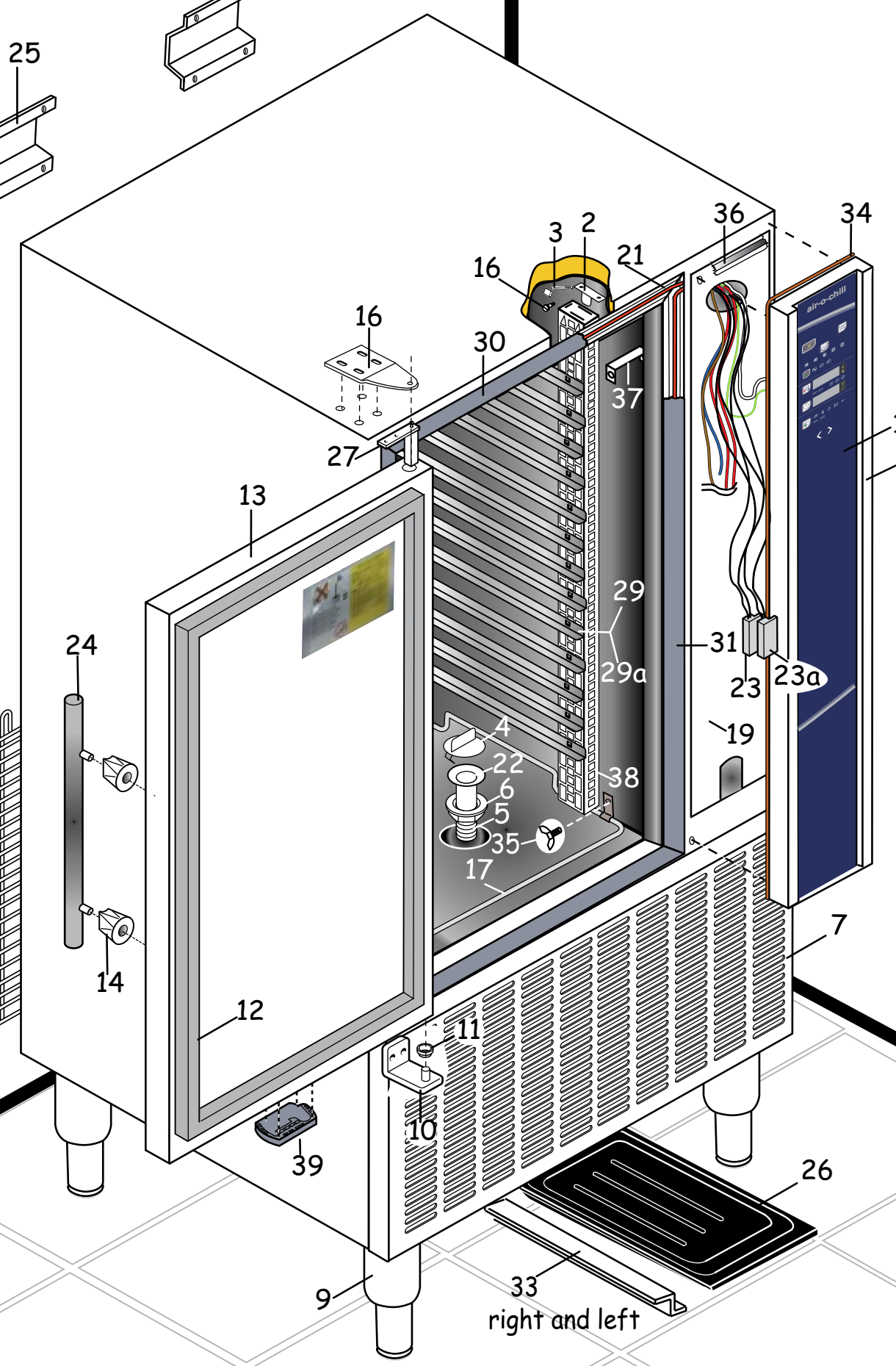 картинка Деталировка для  Electrolux BLAST CHILLER/FREEZER 10GN 1/1 50kg от магазина Одежда+