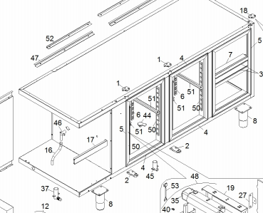 картинка Деталировка для прилавка-витрины Angelo-Po 6ERB от магазина Одежда+