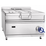 картинка Газовая сковорода ГСК-90-0,67-120, цельнотянутая чаша 1100х630х197 мм, площадь 0,67 м2, 120 л, опрокидываемая, 900 серия, 1202х1050х940 мм, +100…+340 С, газ-контроль, 2 горелки, 32 кВт от магазина Одежда+