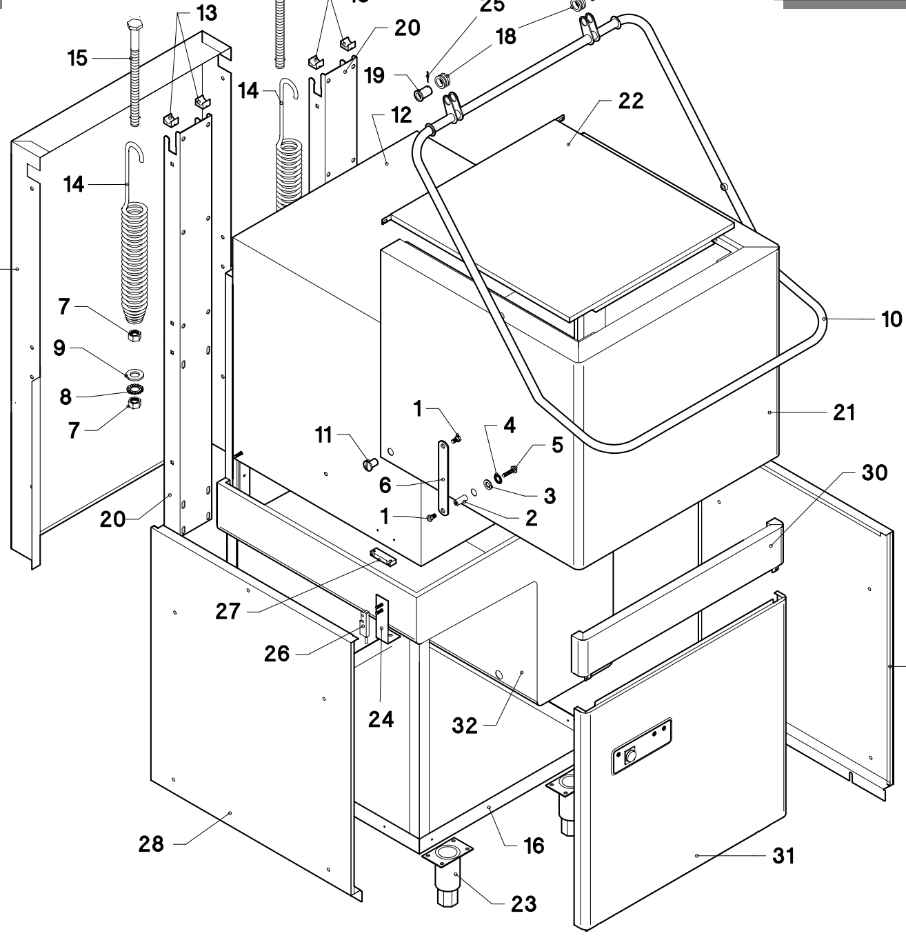 картинка Деталировка для Silanos Посудомоечная машина E1000U от магазина Одежда+