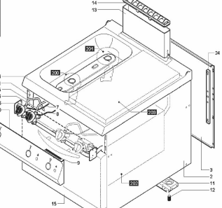 картинка Деталировка для плиты с панелью накаливания Angelo-Po 1D1FA2G от магазина Одежда+