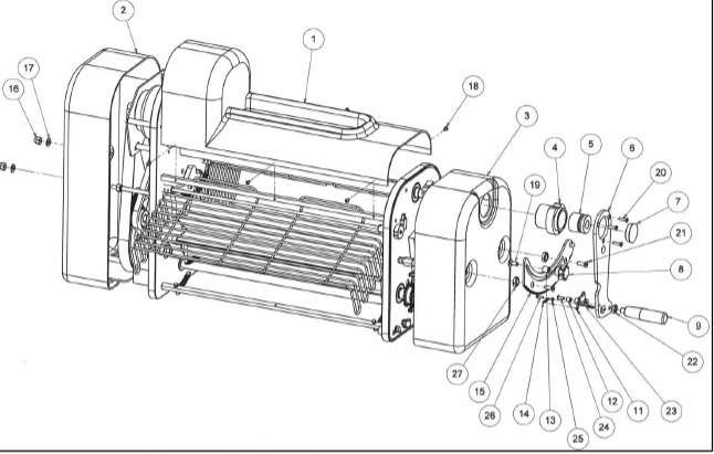 картинка Деталировка для ESPLOSO SFOGLIATRICE 500=SFG500B (sn 2069563) (1) от магазина Одежда+