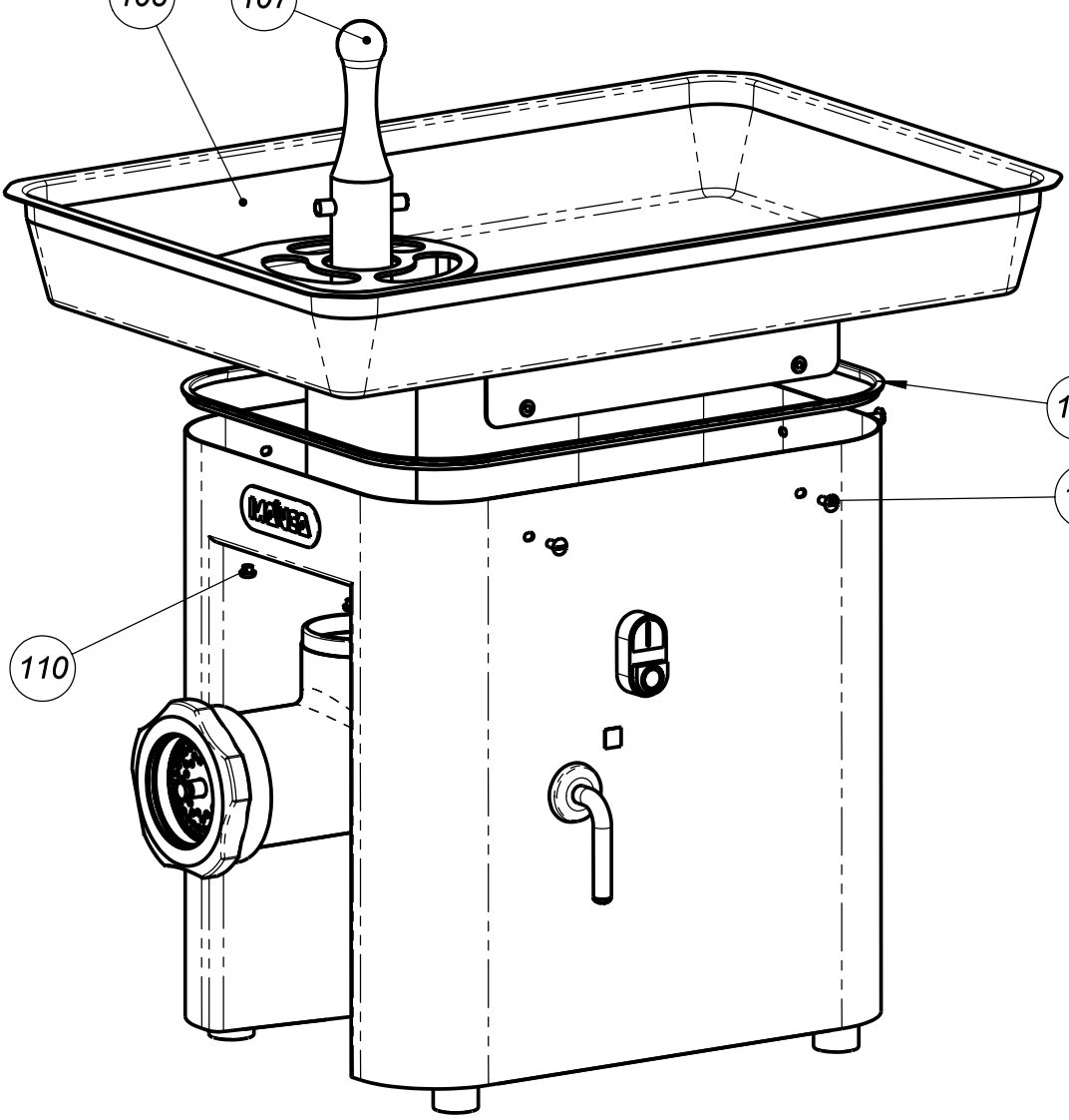 картинка Деталировка для Mainca Мясорубка PC-82A от магазина Одежда+