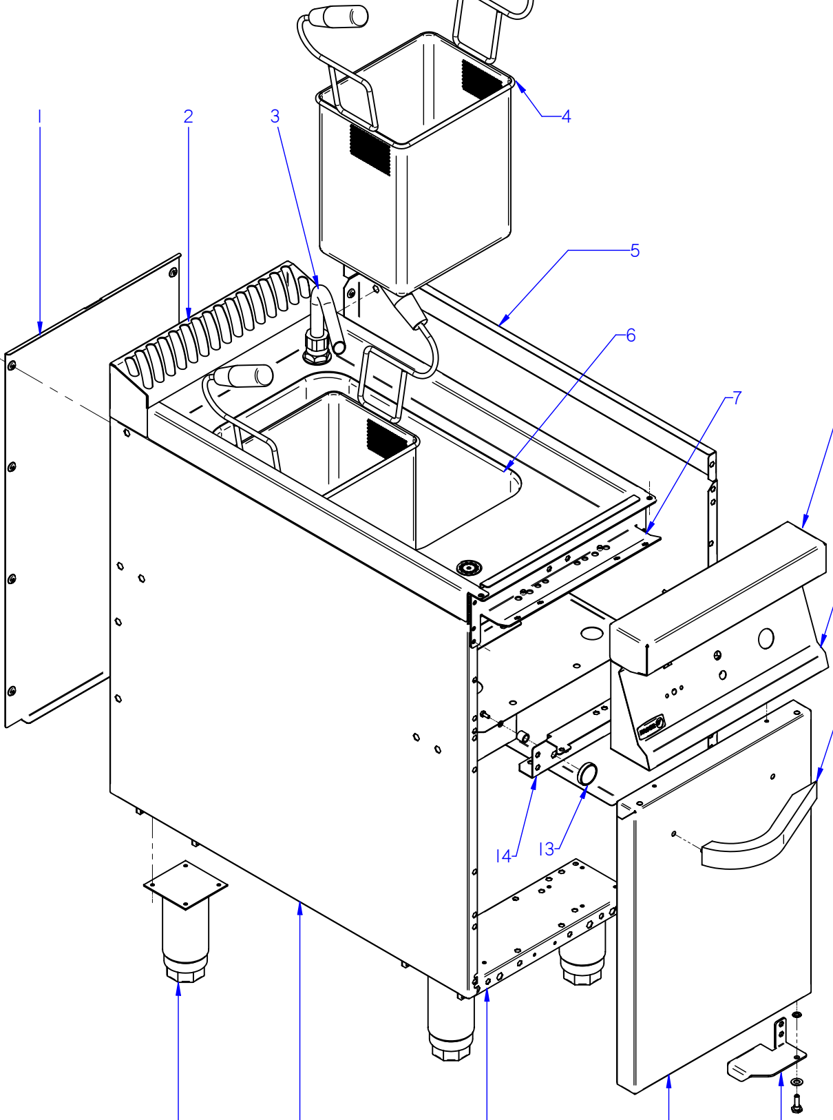 картинка Деталировка для Fagor CPG7-05, CPE7-05, CPG7-05 NC, CPE7-05 NC от магазина Одежда+
