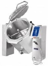 картинка Котел пищеварочный электрический КПЭМ-160-ОМ2, 160 л, электропривод, USB-порт, пар. рубашка, миксер 0-120 об/мин (10 шагов, нижний привод, реверс), память на 50 программ (5 шагов), +3…+110°С, нагрев/охлаждение от магазина Одежда+