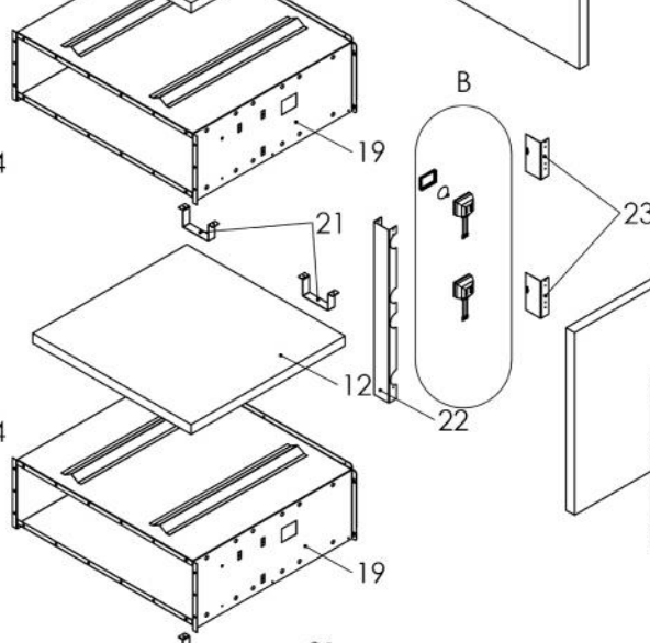 картинка Деталировка для Prismafood Элекстрическая печь Superior XL44 Glass от магазина Одежда+