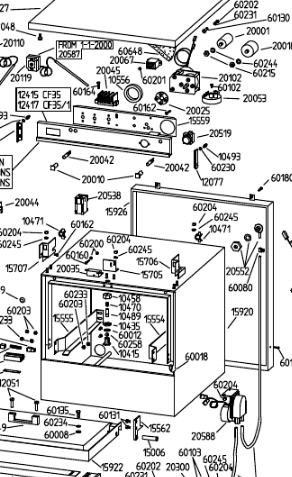 картинка Деталировка для посудомоечной машины Adler CF35-1 от магазина Одежда+