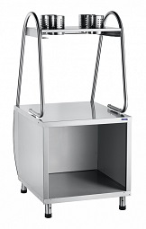 картинка Прилавок для столовых приборов ПСП-70М (630 мм, нерж. стаканы) от магазина Одежда+