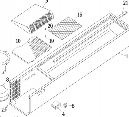 картинка Деталировка для стола охлаждающего Angelo-Po AL2533V от магазина Одежда+