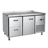 картинка Стол холодильный СХС-70-01, 1 дверь, 1 полка GN-1/1, 2 выкатных ящика GN-1/1, среднетемпературный, t (-2...+8 °С), 1428x705x900 мм от магазина Одежда+