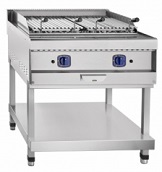 картинка Гриль лавовый газовый ГЛК-90П, 2 решетки 348х600 мм, два положения по высоте, 900 серия, пьезорозжиг, газ-контроль, 2 горелки, 22 кВт, вся нерж. от магазина Одежда+