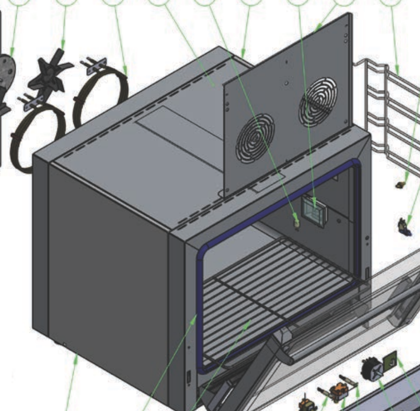 картинка Деталировка печи Vortmax pc364bm от магазина Одежда+