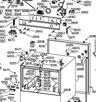 картинка Деталировка для посудомоечной машины Adler CF40DLDP от магазина Одежда+
