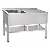 картинка Стол для мойки овощей СМО-6-3 РН (1200x600x860 мм) мойка-стол, (мойка-500x500x300 мм), вся нерж. от магазина Одежда+