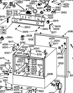 картинка Деталировка для посудомоечной машины Adler СF35-1DP от магазина Одежда+