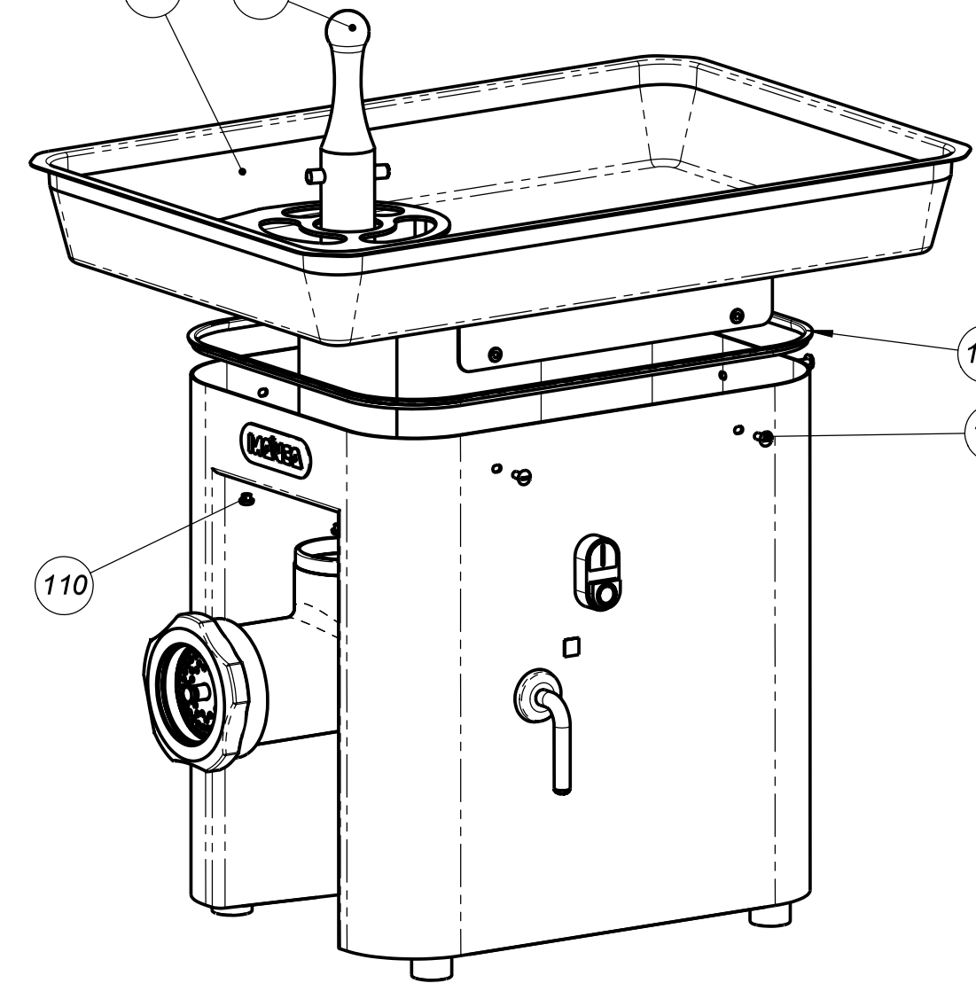 картинка Деталировка для Mainca Мясорубка PC-82 от магазина Одежда+