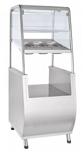 картинка Прилавок для столовых приборов ПСПХ-70Т с хлебницей (630 мм) от магазина Одежда+