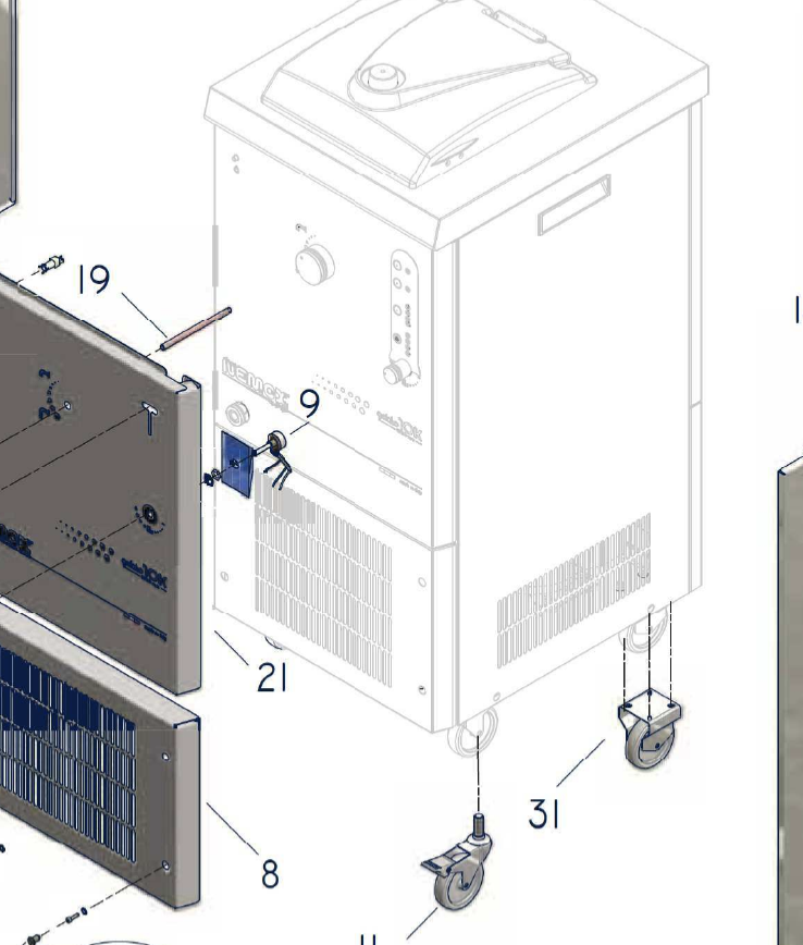 картинка Деталировка Nemox ICE CREAM MAKER PRO 10K CREA от магазина Одежда+
