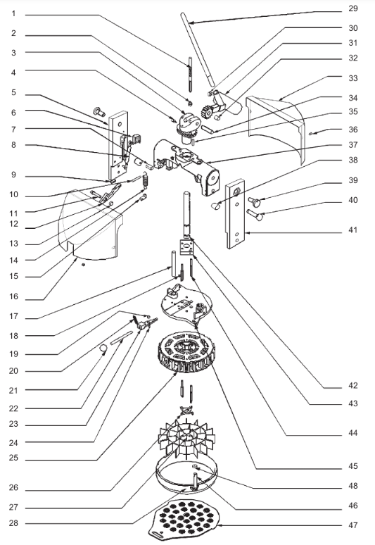 картинка Деталировка для Spare part picture Bun Divider Rounder BDM, semi-automatic от магазина Одежда+