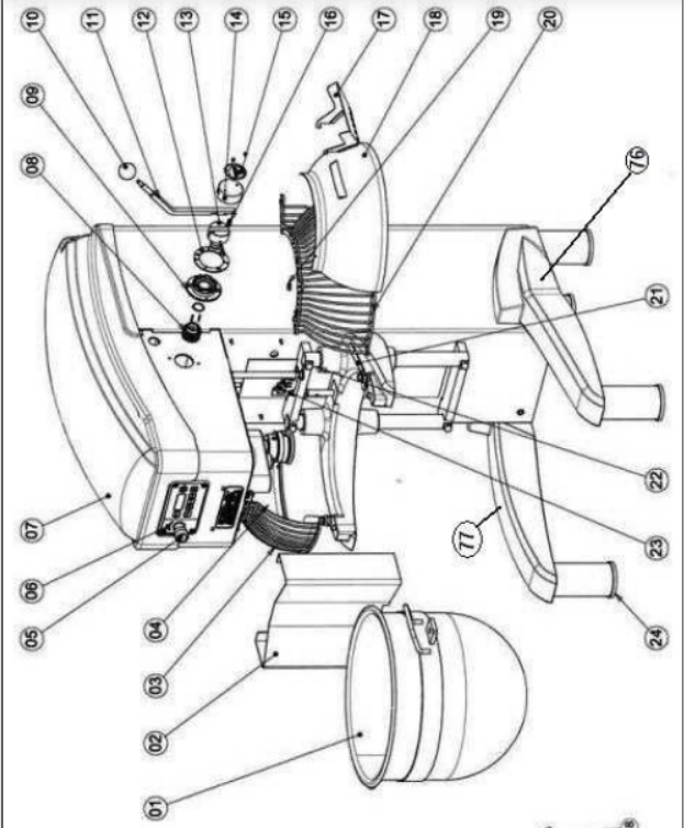 картинка Деталировка для BM 40R_sn2082945 от магазина Одежда+