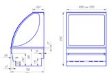 картинка 00000593788   Стеклопакет боковой для витрины Вена золото от магазина Одежда+