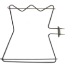 картинка Нагревательный элемент 2000 Вт 400 в нагревательные контуры 1 L 490 мм W 575 мм L1 40 мм L2 450 мм W1 257 мм W2 60 мм 182325 от магазина Одежда+