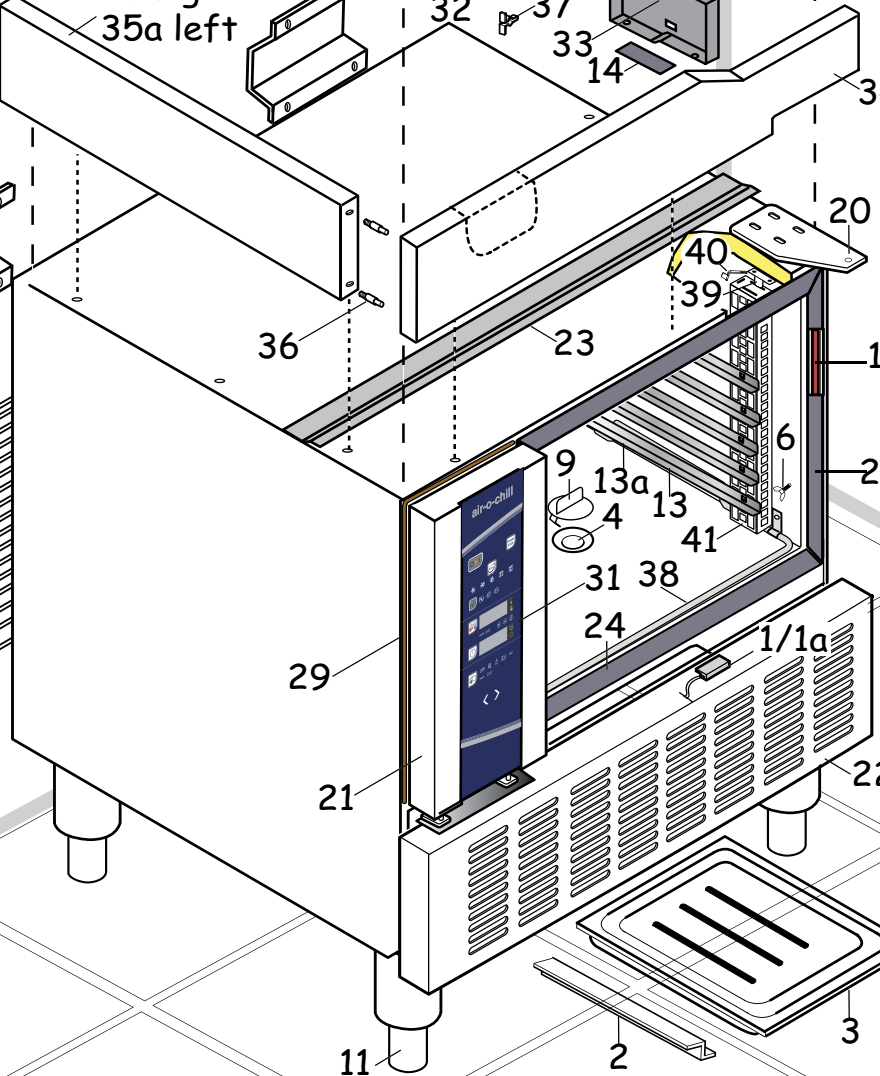 картинка Деталировка для Electrolux Blast Freezer 6 GN 1/1 от магазина Одежда+