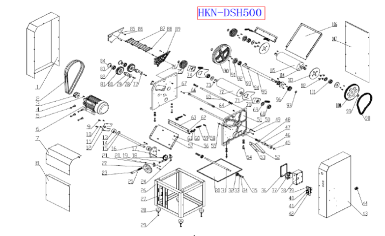 картинка Деталировка для DSH500 (1) от магазина Одежда+