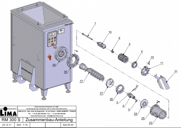 картинка Деталировка для DE_ER RM300 от магазина Одежда+