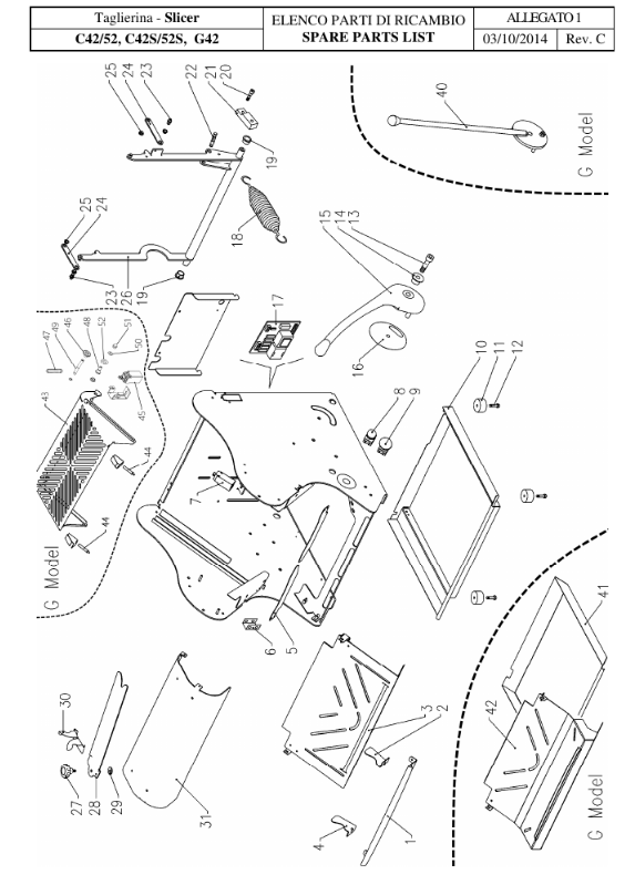 картинка Деталировка для C42_52, C42S_52S, G42%0A C-CS-G-ALLEGATO1-Rev-C_ok (1) от магазина Одежда+