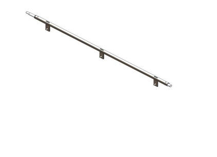 картинка ОПОРНАЯ ТРУБА ДЛЯ ДВЕРНОГО СТЕКЛА В КОМПЛЕКТЕ С КРОНШТЕЙНАМИ И ВРАЩЕНИЕ ВАЛА SUPPORT PIPE FOR DOOR GLASS COMPLETE WITH BRACKETS AND ROTATION SHAFT PRC 73/1 CT12-0526 от магазина Одежда+