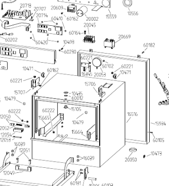 картинка Деталировка для посудомоечной машины Adler CF40EDP от магазина Одежда+