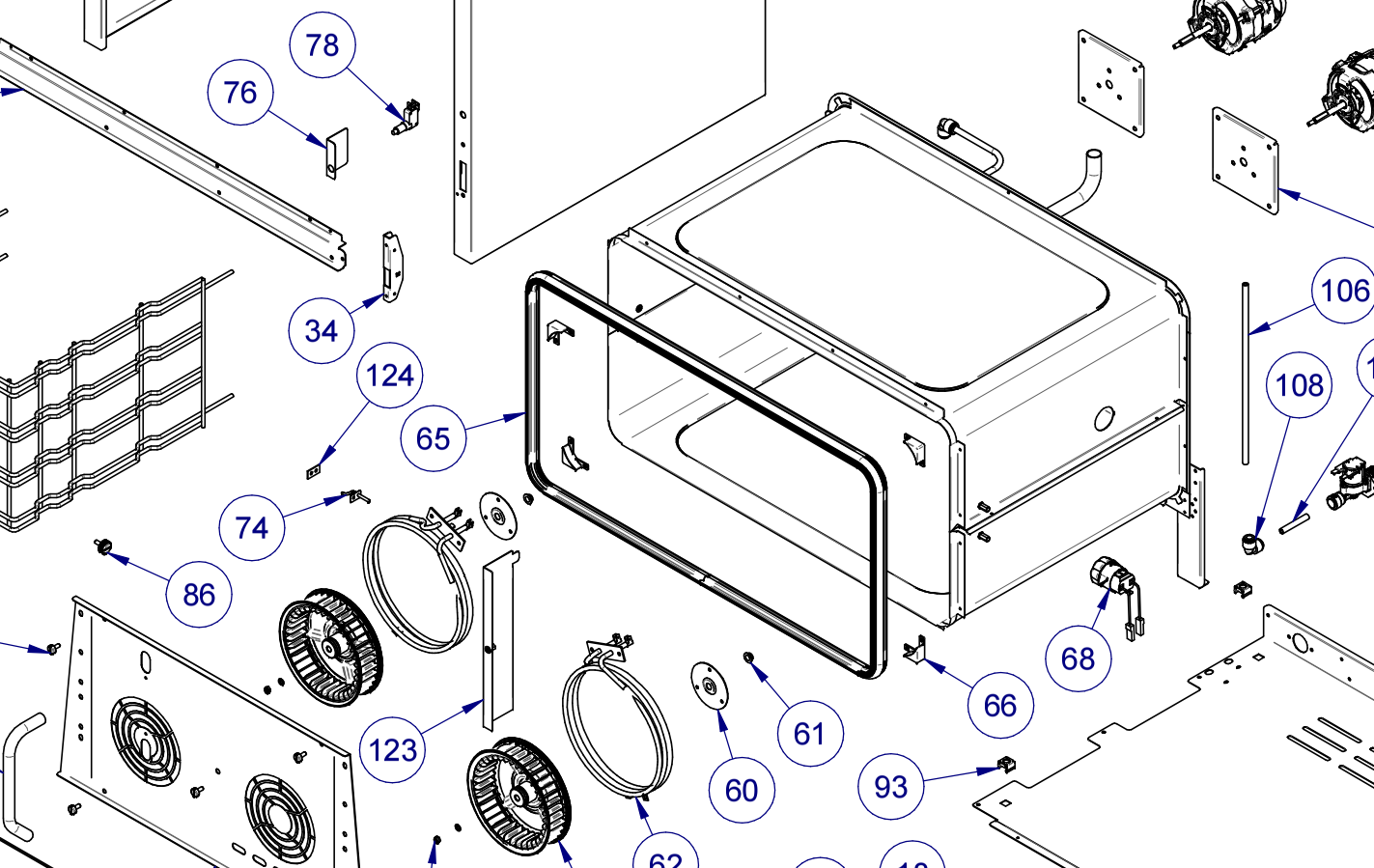 картинка Деталировка для WLBake Печь конвекционная V464ER от магазина Одежда+