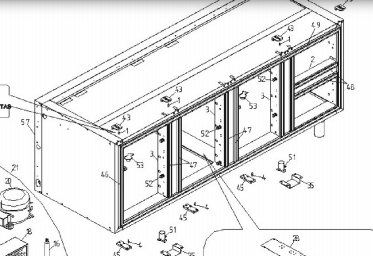 картинка Деталировка для прилавка-витрины Angelo-Po 6MRCZ от магазина Одежда+