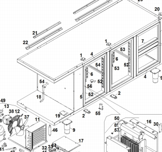 картинка Деталировка для прилавка-витрины Angelo-Po 6EB4 от магазина Одежда+