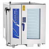 картинка Пароконвектомат ПКА 10-1/1ПМ2-01 (парогенератор, 10хGN-1/1, память на 110 программ приготовления, 6 программ автоматической мойки, вся нерж, без г/емкостей, 3х-канальный щуп, регулировка влажности, 5 скоростей вращения вентилятора, реверс вентилятора от магазина Одежда+