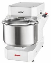 картинка Тестомес спиральный ТМС-30НН-МЦ, многоскоростной, плавная регулировка скорости (частотный преобразователь), несъемная дежа 30 л, неподъемная траверса, 110 кг/ч, электромеханическая панель управления, 490х820х660 мм, 1,6 кВт, 230В, ременно-цепной прив от магазина Одежда+