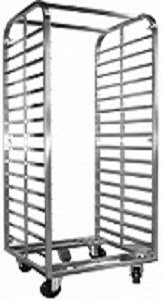 картинка Тележка-шпилька для гастроемкостей ТШГ-16-2/1, 16 уровней для GN 2/1, расстояние между уровнями 82 мм, вся нерж. от магазина Одежда+