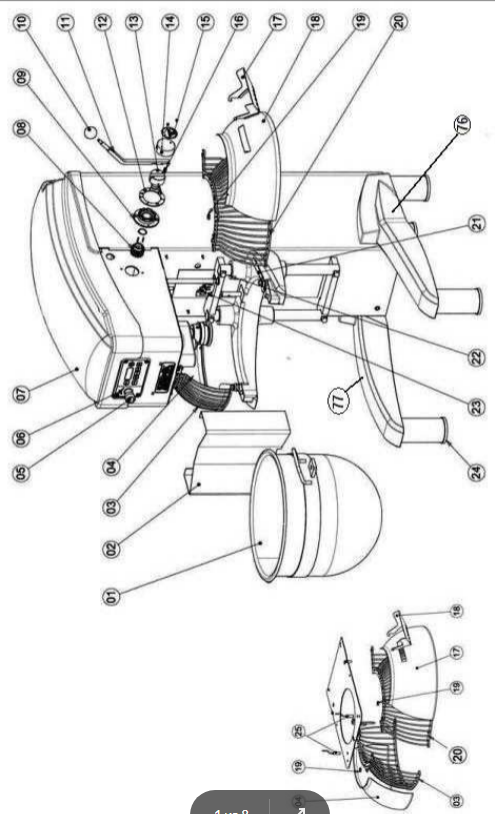 картинка Деталировка для ESPLOSO PLANETARIA BMR 40 от магазина Одежда+