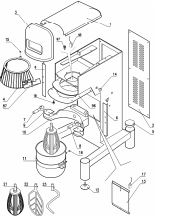 картинка Деталировка миксера Conti 201701 Esplosi PL11 30 40 60 80L 3E1T VE TS ITA-ING от магазина Одежда+
